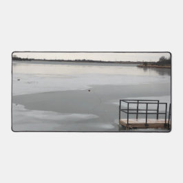 Bevroren meer bureaumat