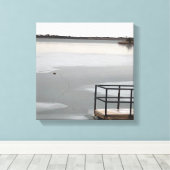 Bevroren meer canvas afdruk (Insitu (Houten vloer))