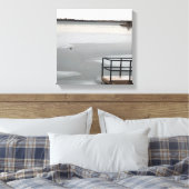 Bevroren meer canvas afdruk (Insitu (Slaapkamer))