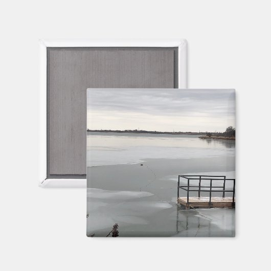 Bevroren meer magneet (Voorkant / Achterkant)