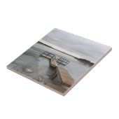 Bevroren meer met een dok tegeltje (Zijkant)