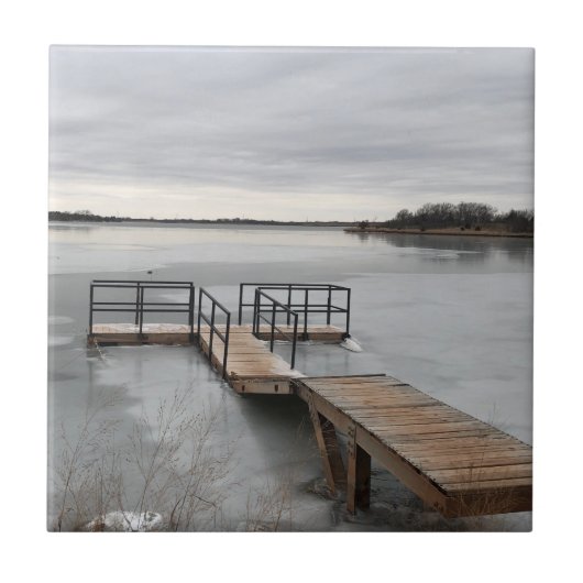 Bevroren meer tegeltje (Voorkant)