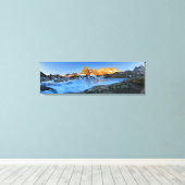 Bevroren Minaret Lake Sunrise - Sierra Nevada Canvas Afdruk (Insitu (Houten vloer))