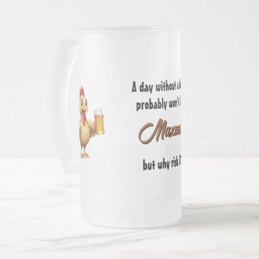 Bevroren Mok van kippenbier (Voorkant links)