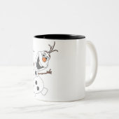 bevroren olafkop tweekleurige koffiemok (Voorkant rechts)