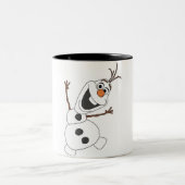 bevroren olafkop tweekleurige koffiemok (Center)