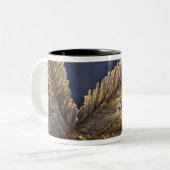 Bevroren op evergreen tree, Homer, Alaska Tweekleurige Koffiemok (Voorkant links)