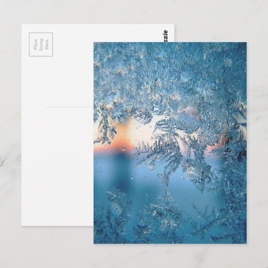 Bevroren op glas briefkaart (Voorkant / Achterkant)