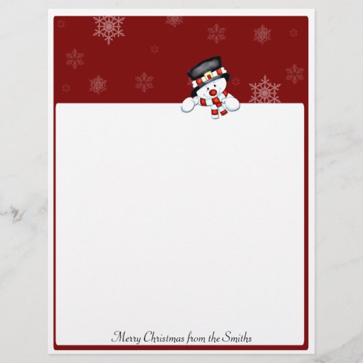 Bevroren op rood met witte sneeuwvlokken (Voorkant)