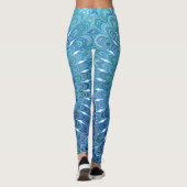 Bevroren oval Mandala Leggings (Achterkant)