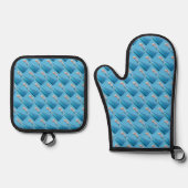 Bevroren Oven Mitt & Pot Holder Set (Voorkant)