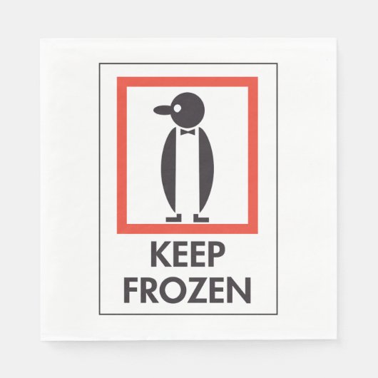 Bevroren papier servetten (Voorkant)