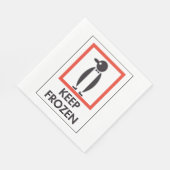 Bevroren papier servetten (Hoek)