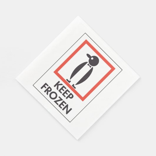 Bevroren papier servetten (Hoek)