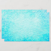 Bevroren Pond Turquoise Briefpapier (Voorkant / Achterkant)