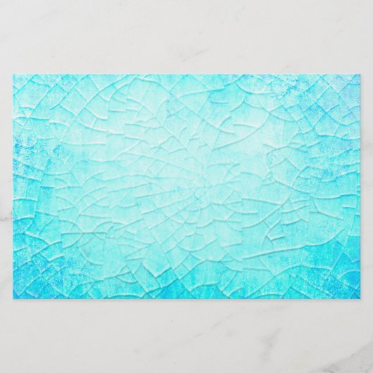 Bevroren Pond Turquoise Briefpapier (Voorkant)