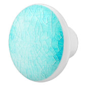 Bevroren Pond Turquoise Keramische Knop (Rechts)