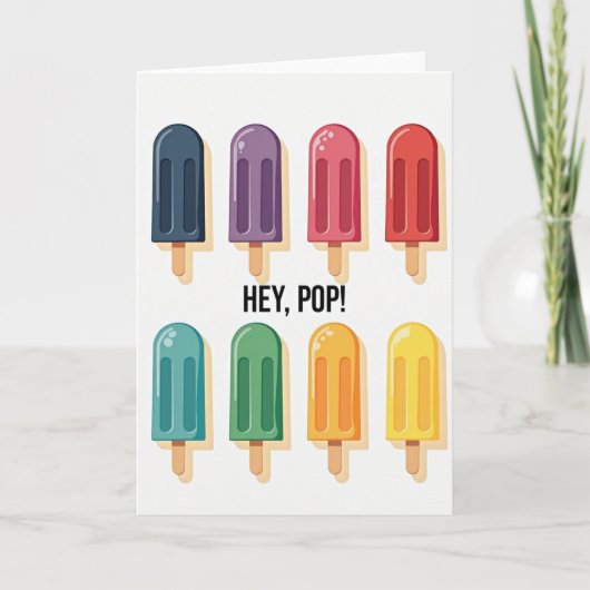 Bevroren Pops Vaderdag kaart (Voorkant)