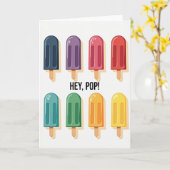 Bevroren Pops Vaderdag kaart (Gele Bloem)