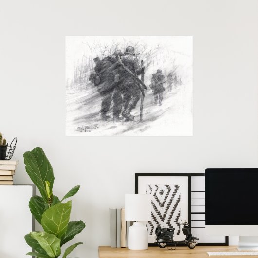 Bevroren poten poster (Thuiskantoor)