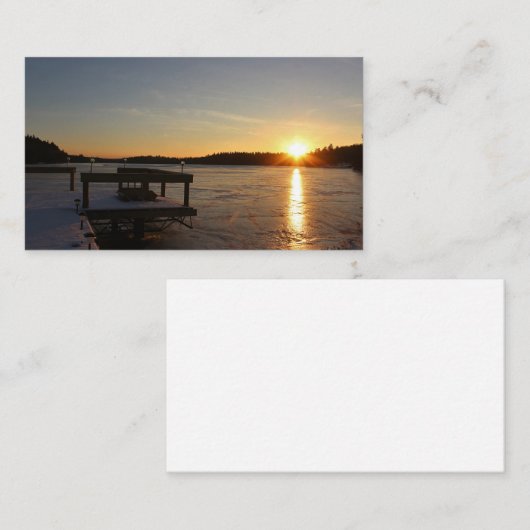 Bevroren reflectie visitekaartje (Voorkant / Achterkant)