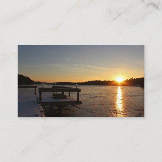 Bevroren reflectie visitekaartje (Voorkant)