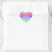 bevroren regenboog : hart sticker (Tas)