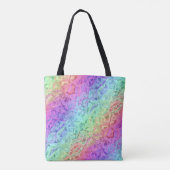 bevroren regenboog kristal : tote bag (Achterkant)