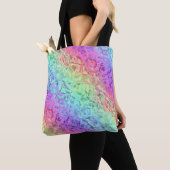 bevroren regenboog kristal : tote bag (Dichtbij)