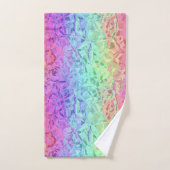 Bevroren regenboogkristal: bad handdoek (Handdoek)