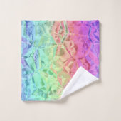Bevroren regenboogkristal: bad handdoek (Wasdoekje)