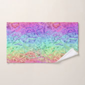 Bevroren regenboogkristal: bad handdoek (Handdoek)