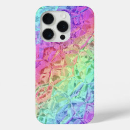 Bevroren regenboogkristal: iPhone 15 pro case