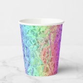 Bevroren regenboogkristal: papieren bekers (Links)