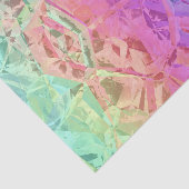 Bevroren regenboogkristal: tissuepapier (Detail)