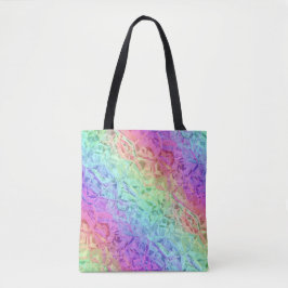 Bevroren regenboogkristal: tote bag