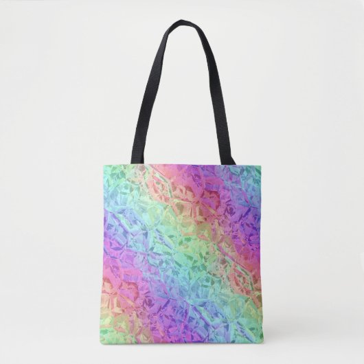 Bevroren regenboogkristal: tote bag (Voorkant)