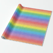 Bevroren regenboogverlooppapier cadeaupapier (Uitgerold)