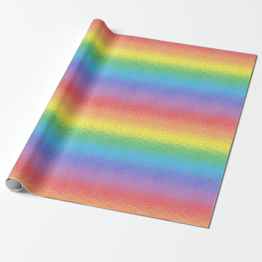 Bevroren regenboogverlooppapier cadeaupapier (Uitgerold)