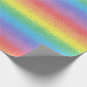 Bevroren regenboogverlooppapier cadeaupapier (Hoek)