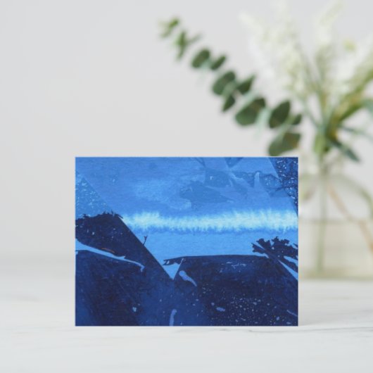 "Bevroren Ridge #2" Abstract Briefkaart ontwerp (Staand voorkant)