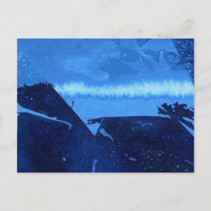 "Bevroren Ridge #2" Abstract Briefkaart ontwerp