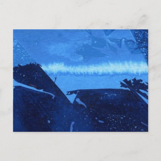 "Bevroren Ridge #2" Abstract Briefkaart ontwerp (Voorkant)