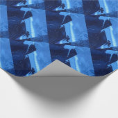 "Bevroren Ridge #2" Abstract ontwerpverlooppapier Cadeaupapier (Hoek)