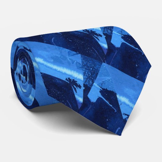 "Bevroren Ridge #2" Abstract Stropdas ontwerp (Opgerold)