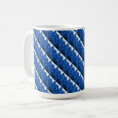 "Bevroren Ridge #4 Tiled" Abstract Design Mok (Voorkant links)