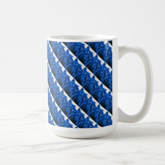 "Bevroren Ridge #4 Tiled" Abstract Design Mok (Rechts)