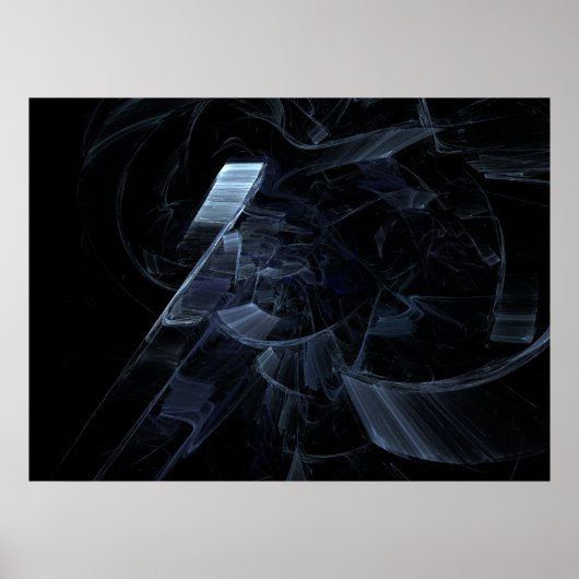 Bevroren ruimte sciencefiction poster (Voorkant)