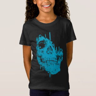 Bevroren Schedel: Griezelige Blauwe Verval T-shirt