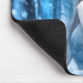 Bevroren Schoonheid Sneeuwkoningin in Winter Wonde Muismat (Hoek)